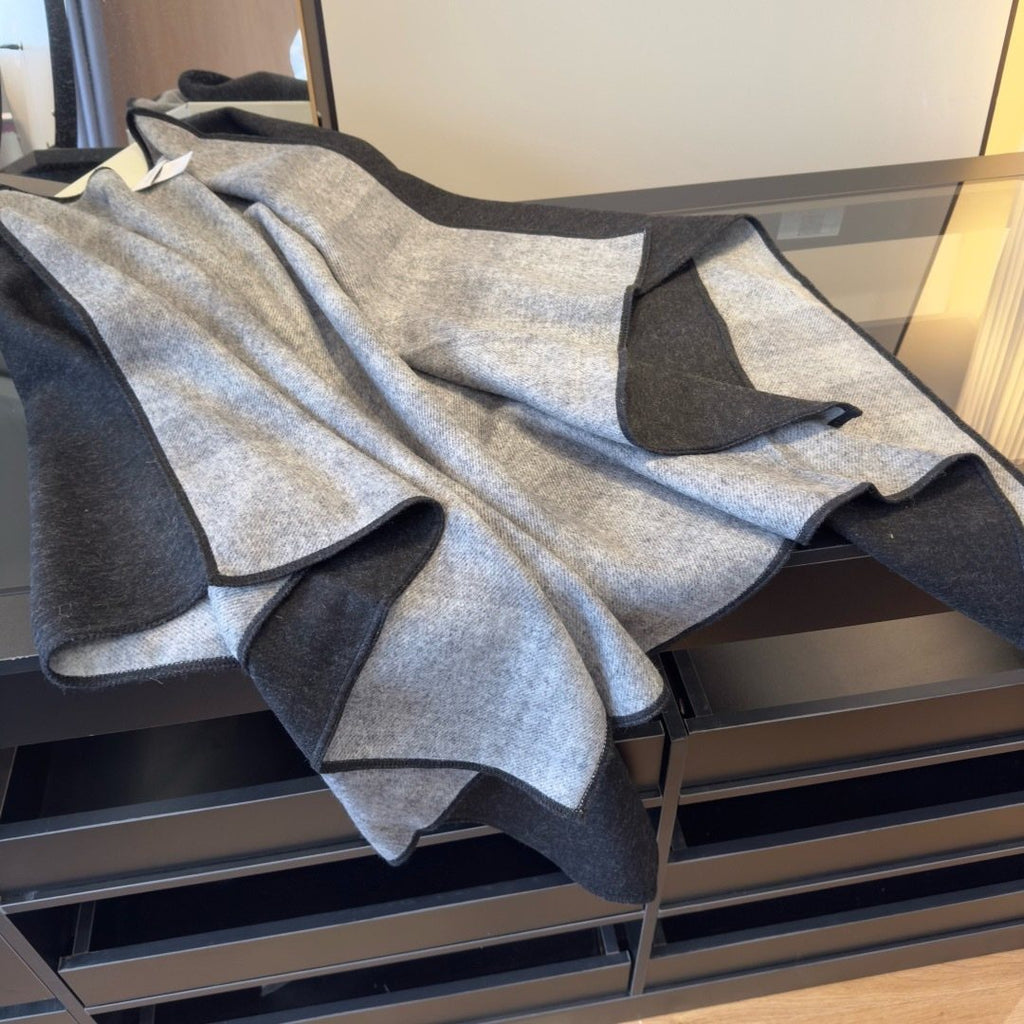 Burberry Reversible Color-Block Poncho
